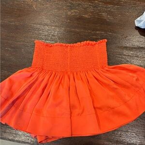 Vibrant Orange Skirt